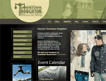 Tablet Screenshot of downtownhoughton.com